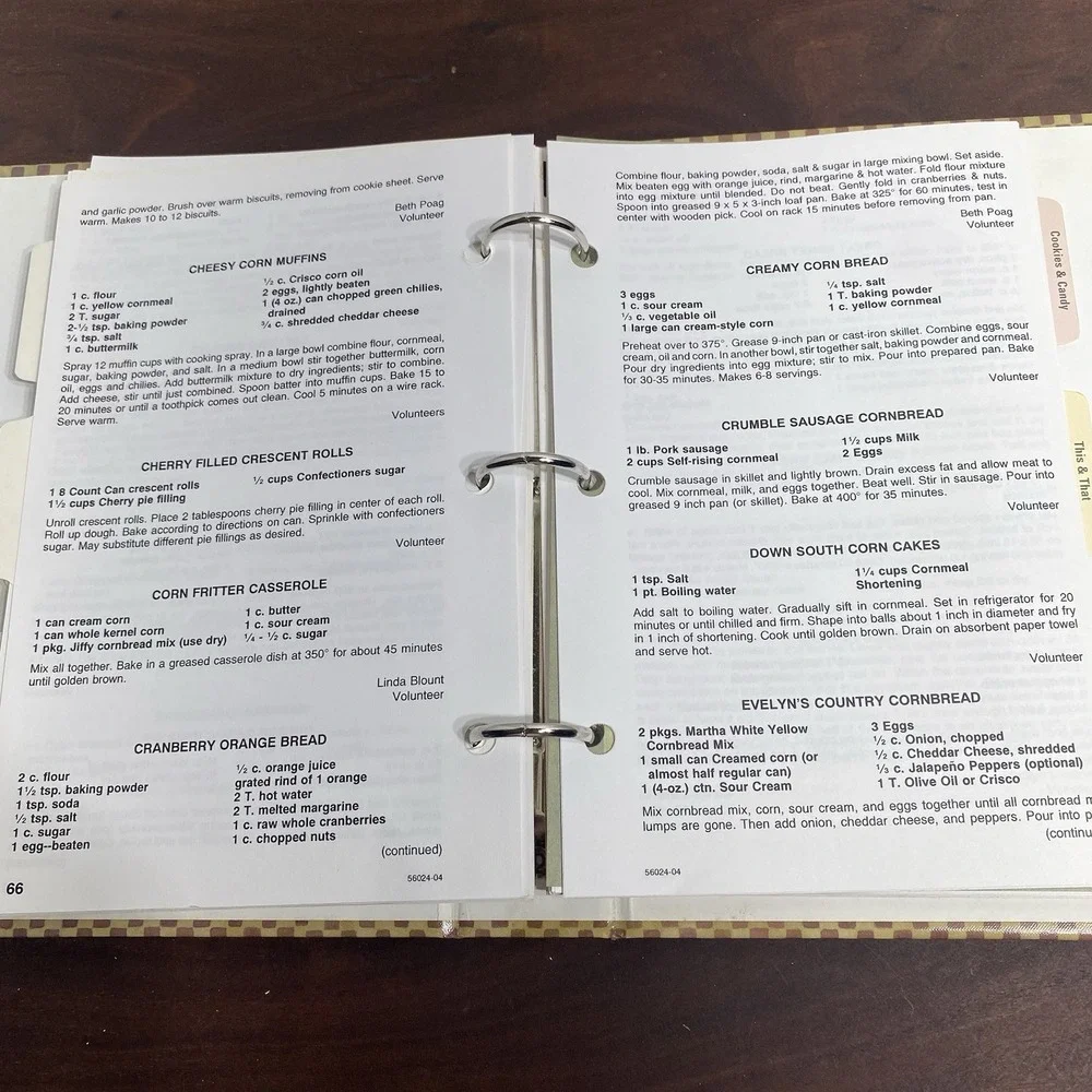 VTG Tasteful Treasures Titus Medical Center Texas Regional Cookbook Ring Binder